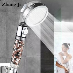 3-Function SPA Shower Head with Switch Stop Button